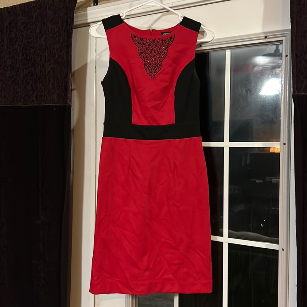 red dress